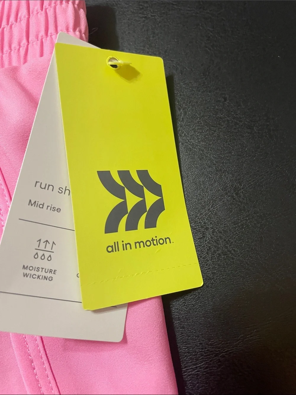 All in Motion Girls Sz. XLG 14 Athletic Pink Shorts w Elastic Waistband NWT